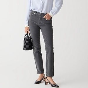 J. Crew Charcoal Gray Matchstick Corduroy Pants